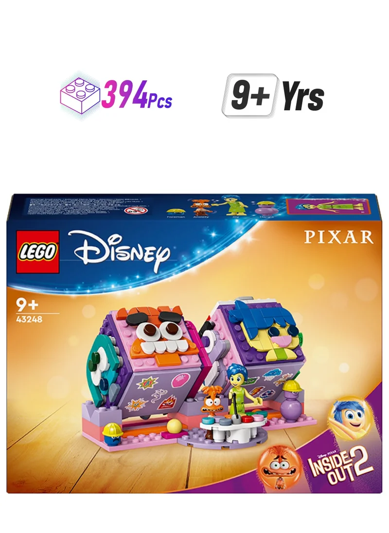 LEGO ǀ Disney 43248 Inside Out 2 Mood Cubes from Pixar, Kids’ Building Kit from the Film, Fun Fantasy Buildable Gift Toy to Share Emotions like Joy or Anxiety for Film Fans, Girls and Boys