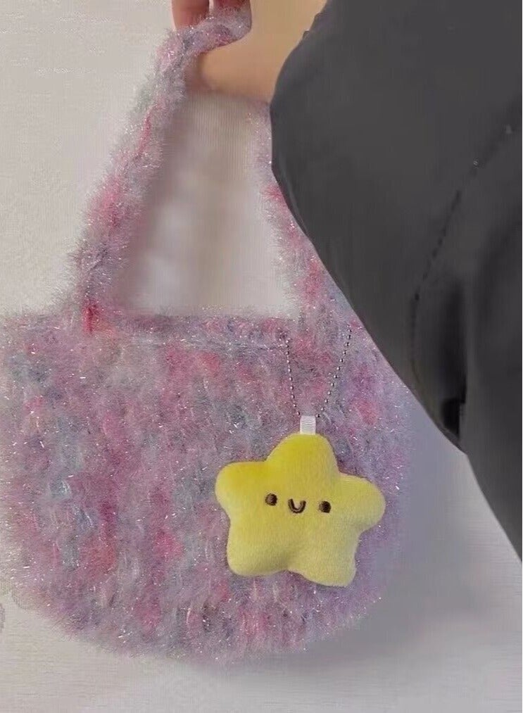 Squeezing Little Star Cute Plush Keychain Bag Pendant Small Star Doll Backpack Little Doll - Image 3