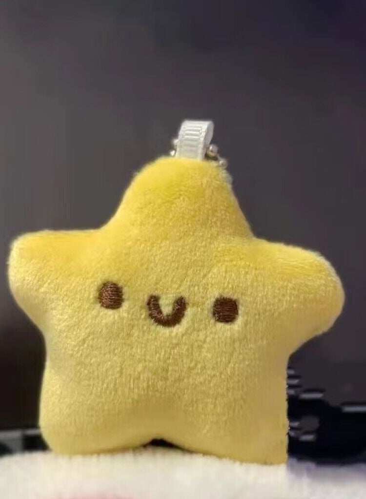 Squeezing Little Star Cute Plush Keychain Bag Pendant Small Star Doll Backpack Little Doll - Image 1