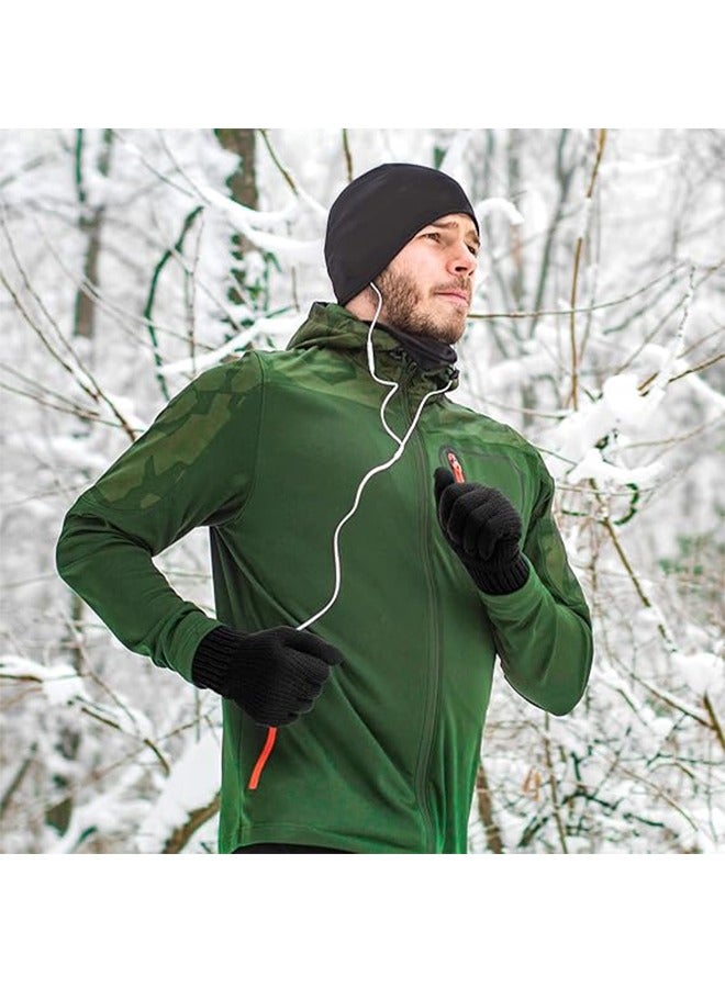 REXCHI Knitted Gloves Outdoor Sports Cycling Non-Slip Touch Screen Gloves Men's Gloves-Touch Screen Knitted Gloves - Image 4
