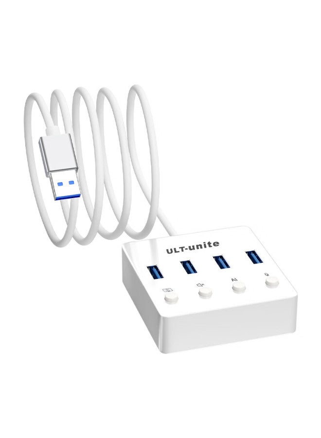 Ult-unite Ai Smart Voice Expansion Dock, Eight-in Multifunctional Usb3.0 Hub, High-speed Four-port Expansion Dock With Quick Keys For Laptops