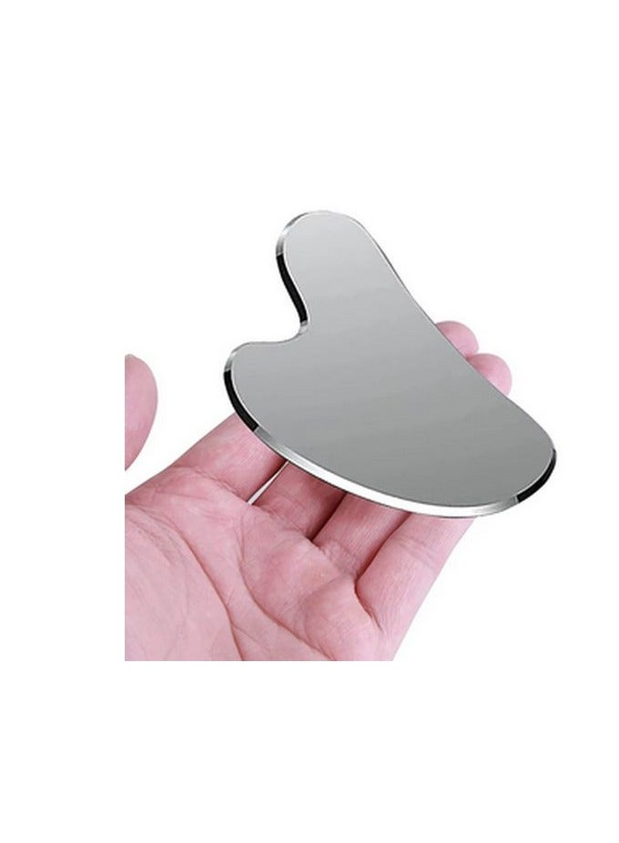 Stainless Steel Gua Sha Facial Massager Tool for Body, Face, Neck and Eyes - Image 4