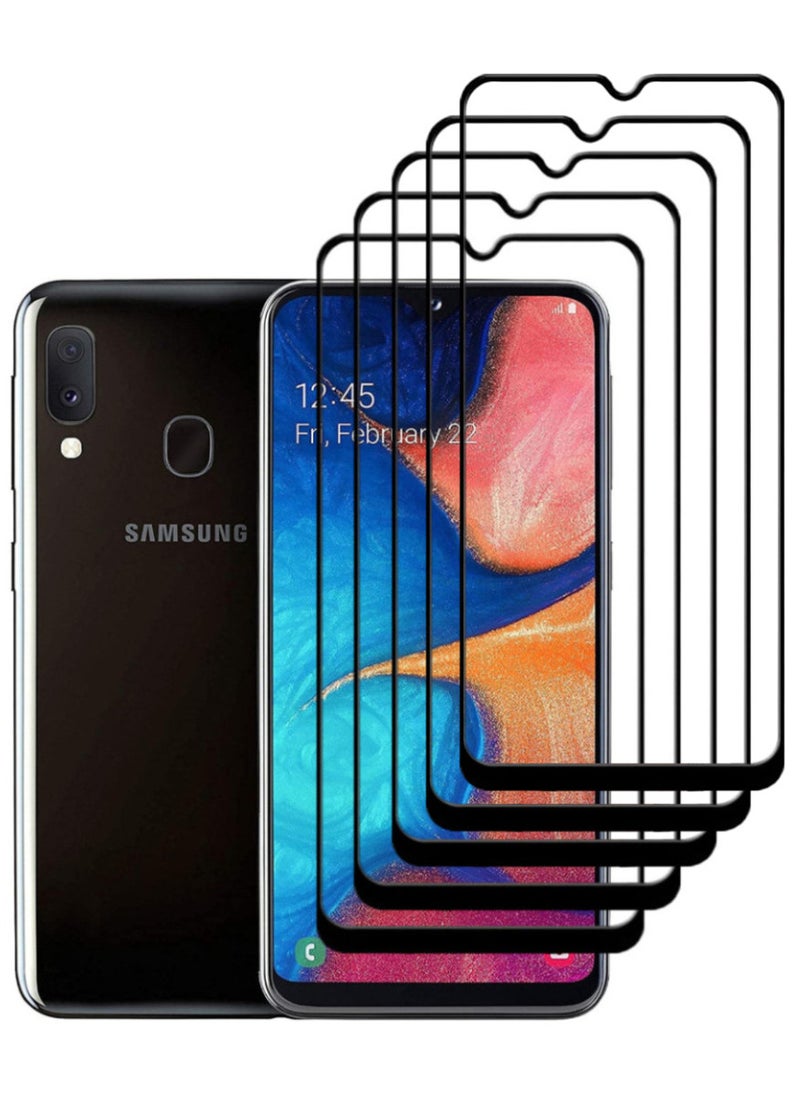 ACLIX 5 Pieces Antistatic ESD Dustproof Premium Quality High Definition Tempered Glass Screen Protector Designed For Samsung Galaxy A20 - Image 1