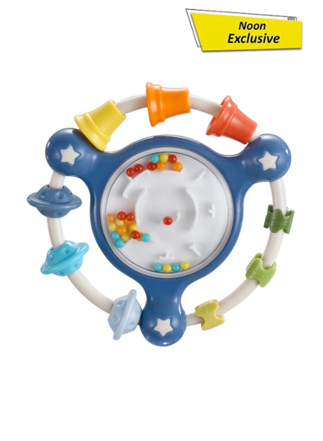 كونجي كيدز Baby Rattle Toy | Colorful Ring Rattle for Infants 0+ Months | Lightweight Handheld Toy with Sound Beads & Grasp Rings | BPA-Free Sensory Toy for Newborns assorted 1pc - Image 1