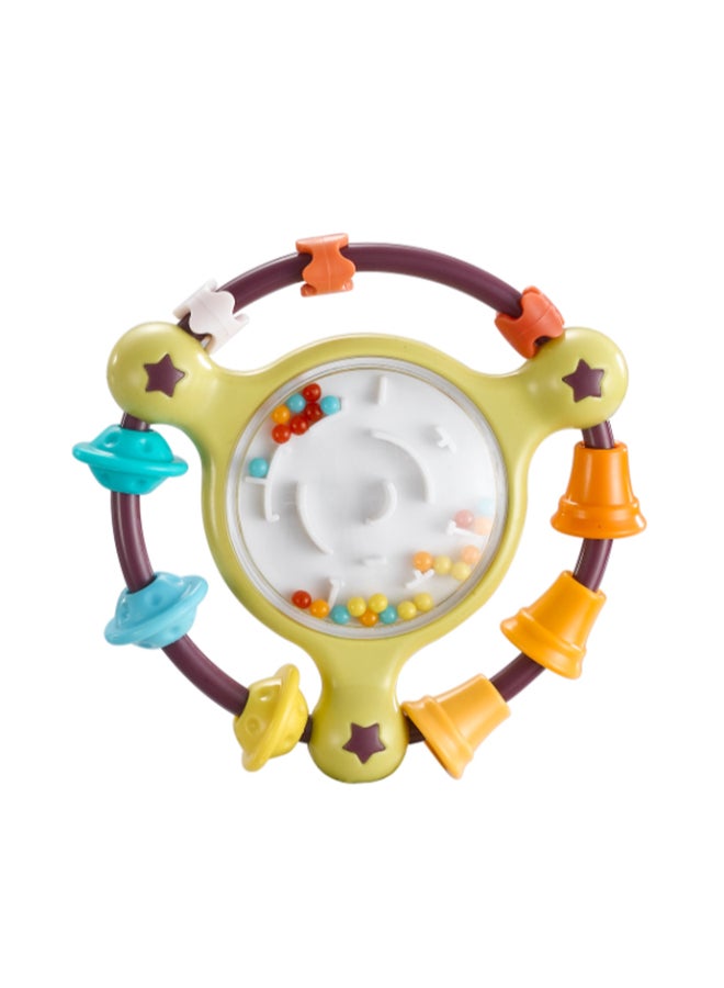 كونجي كيدز Baby Rattle Toy | Colorful Ring Rattle for Infants 0+ Months | Lightweight Handheld Toy with Sound Beads & Grasp Rings | BPA-Free Sensory Toy for Newborns assorted 1pc - Image 1