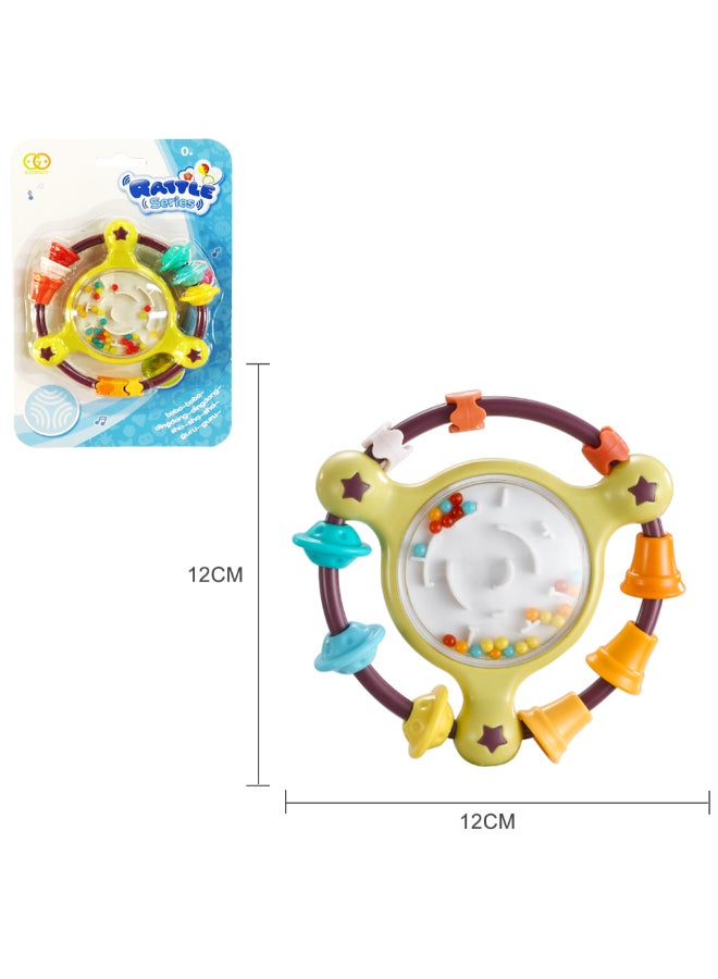 كونجي كيدز Baby Rattle Toy | Colorful Ring Rattle for Infants 0+ Months | Lightweight Handheld Toy with Sound Beads & Grasp Rings | BPA-Free Sensory Toy for Newborns assorted 1pc - Image 4