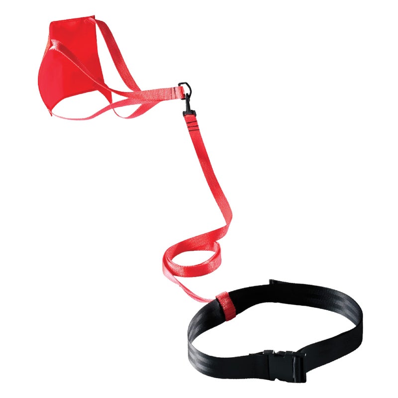 FINIS Swim Parachute for Resistance Training - Builds Strength & Endurance - Adjustable Belt - Red - 8 inch - Image 1