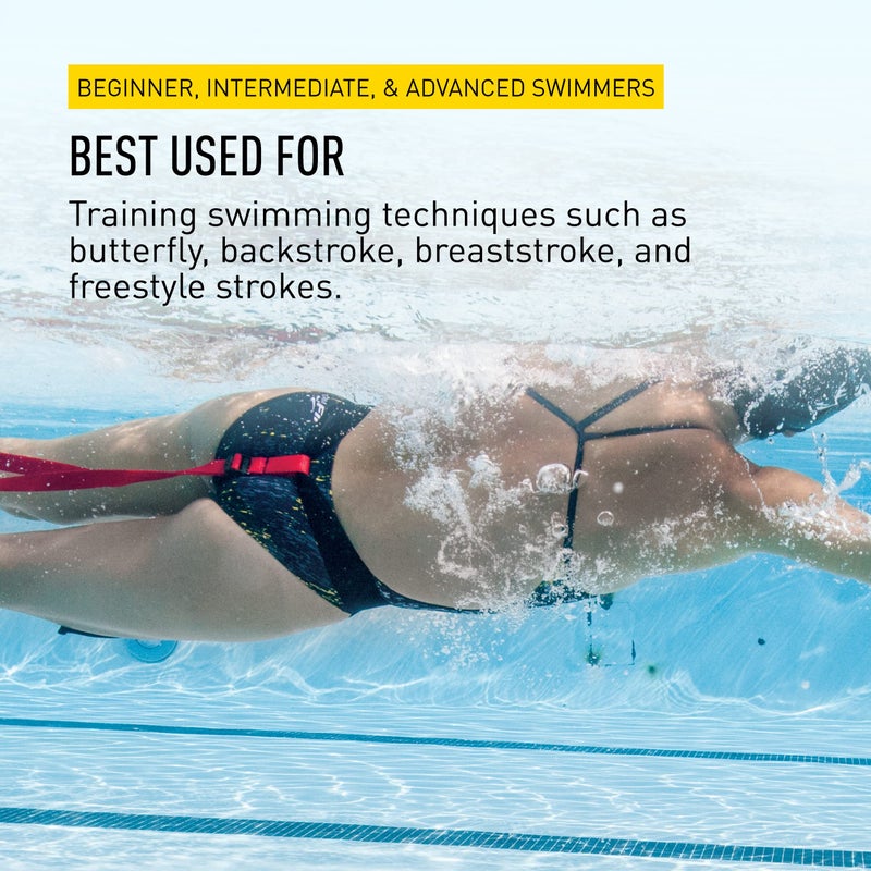 FINIS Swim Parachute for Resistance Training - Builds Strength & Endurance - Adjustable Belt - Red - 8 inch - Image 5