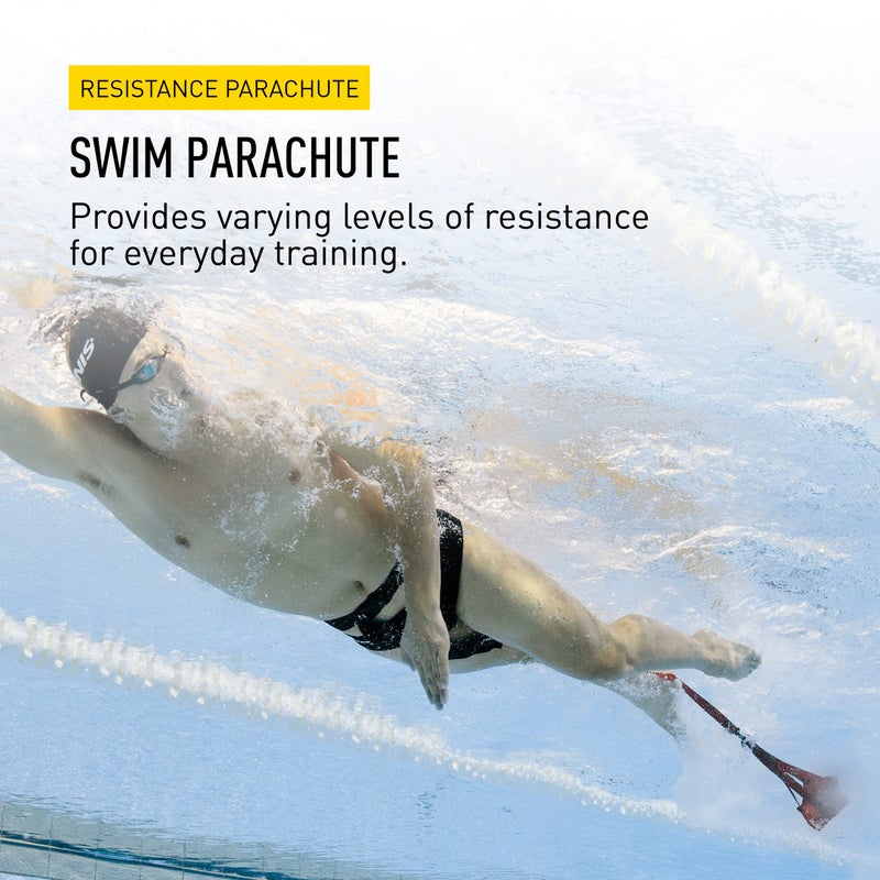 FINIS Swim Parachute for Resistance Training - Builds Strength & Endurance - Adjustable Belt - Red - 8 inch - Image 2