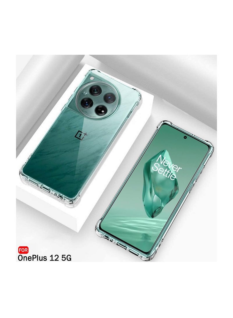 Wtech TPU Bumper Corners With Hard PC Case Cover For OnePlus 12 5G 2023 Clear - Image 2