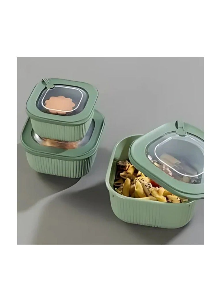 دونيا حاوية تخزين دنيا مايكرولاين - آمنة للاستخدام في الميكروويف - 1800 مل - صناعة تركية - لون بيج - Image 2