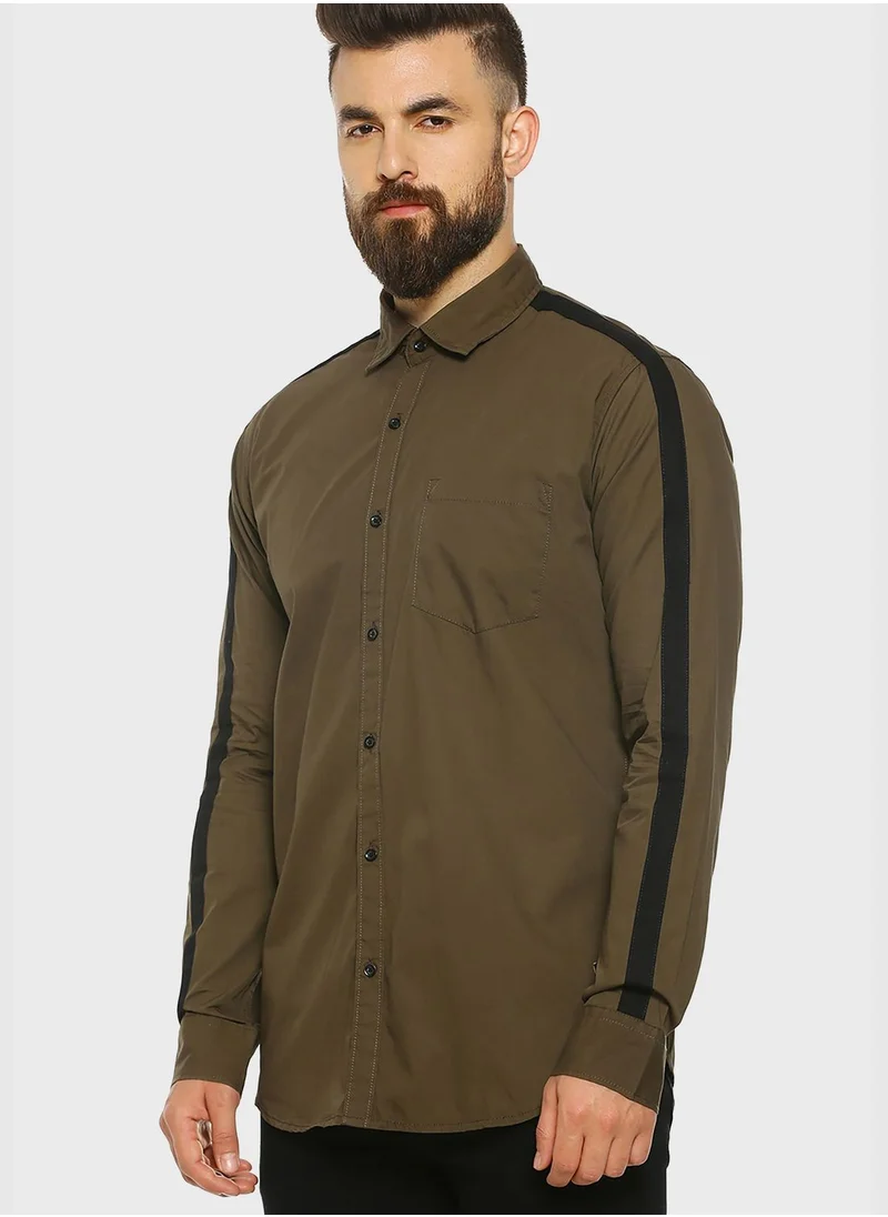 Campus Sutra Button Down Regular Shirt