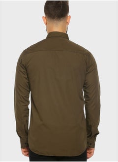 Campus Sutra Button Down Regular Shirt  - Image 3