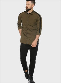 Campus Sutra Button Down Regular Shirt  - Image 4
