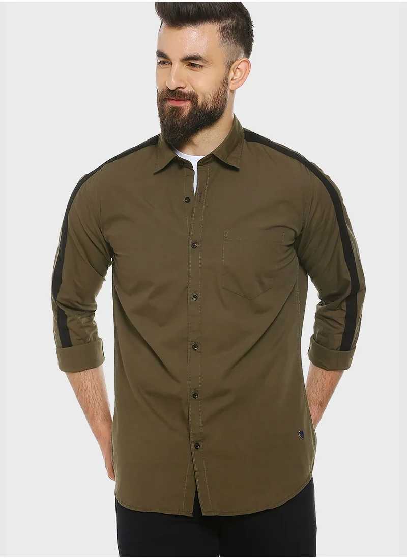 Campus Sutra Button Down Regular Shirt