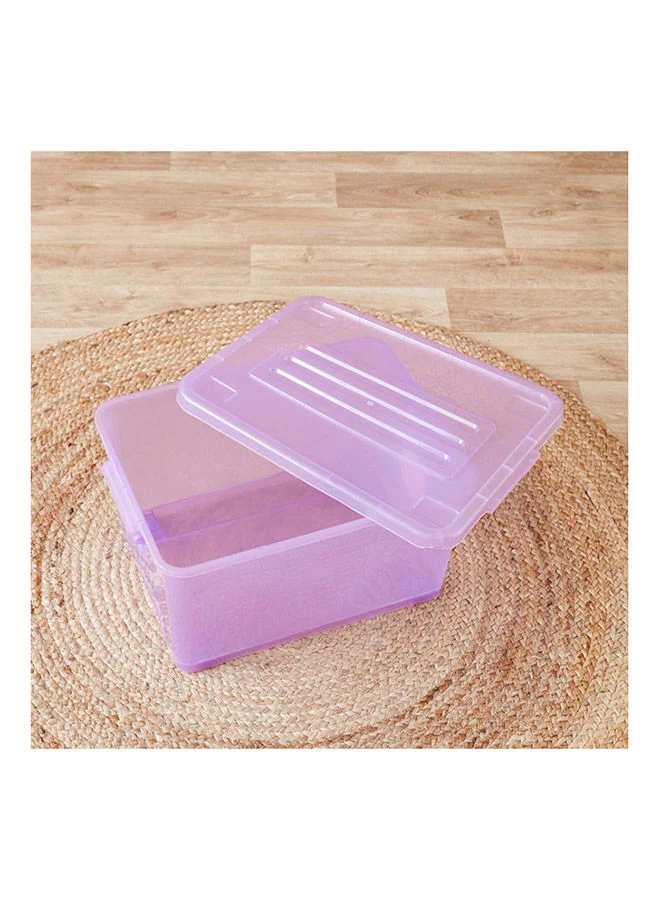 Home Box Rolling Storage Boxwith Wheels and Lid 32 Liter