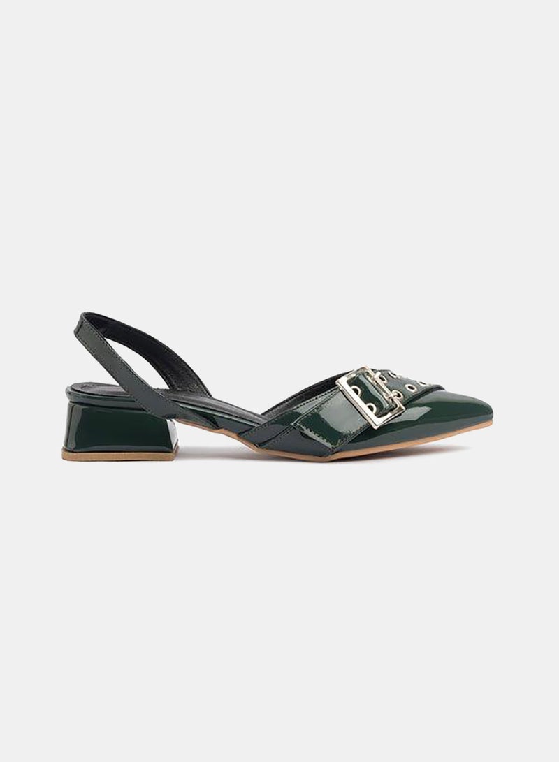 TGS Cross Buckle Slingbacks - Image 2
