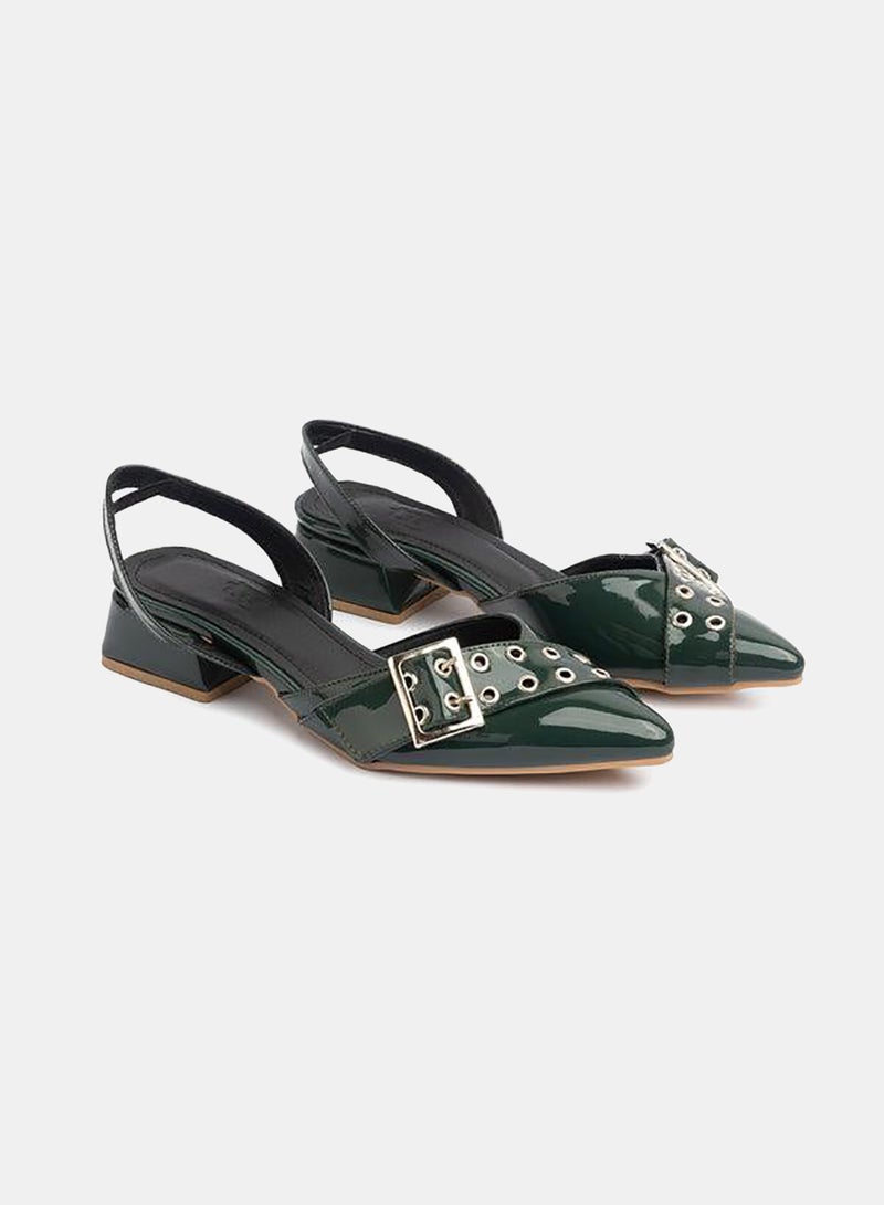 TGS Cross Buckle Slingbacks - Image 1