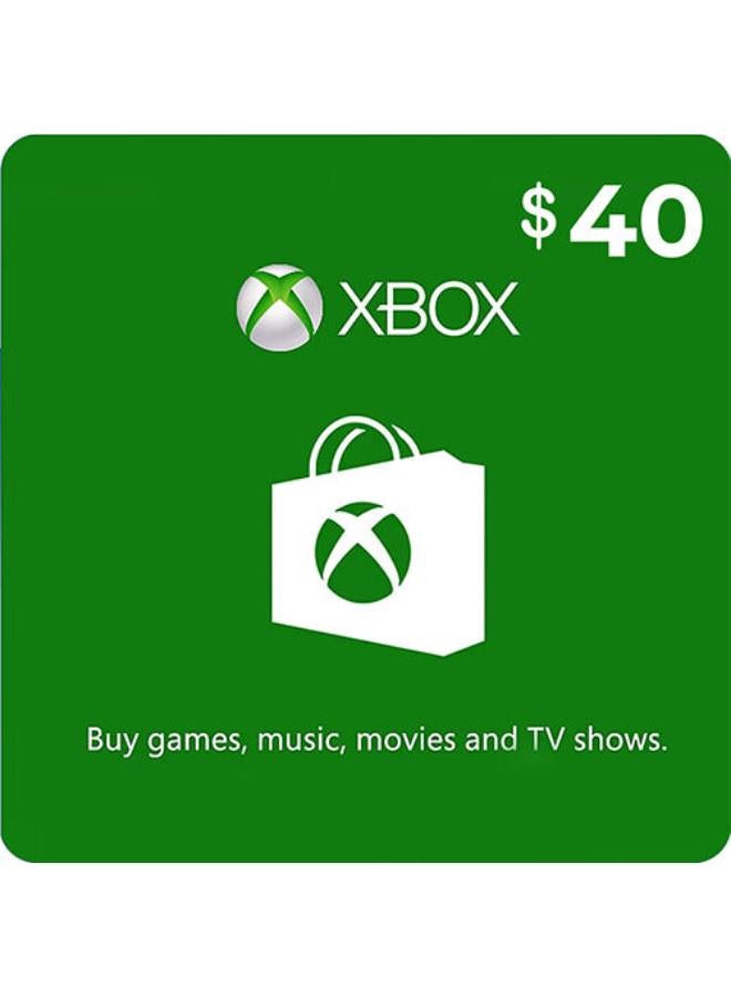 Xbox Live Gift Card -USA 40 USD