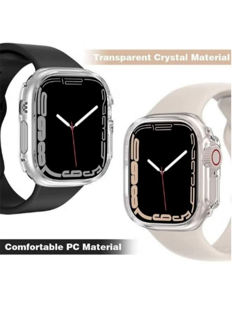 Compatible with Apple Watch Ultra Screen Protector Case Soft Plated TPU All Around Scratch-Proof Screen Protector Cover Shockproof case for 49mm