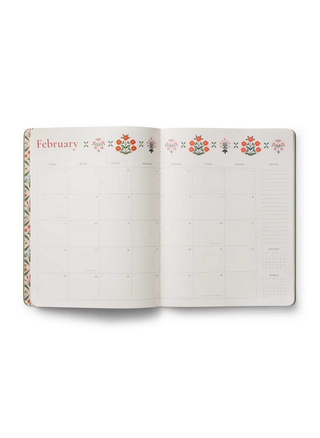 Rifle Paper Co. RIFLE PAPER CO. 2025 12-Month Academic Planner | August 2024 - July 2025, Thread-Stitch Binding, Features Metallic Gold Foil Accents, Includes Monthly Pages and Note Section (9.75" L X 7.75" W), Estee  - Image 4