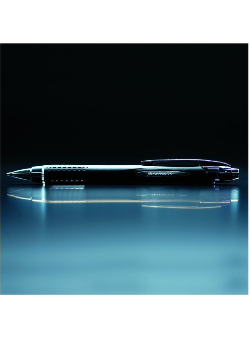 Uniball 1-Piece Jetstream Retractable Rollerball Pen 1.0mm Tip Black Ink - Image 5