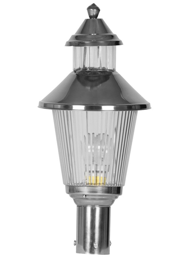 Lexton DL-039 Chrome Vintage Hemi-Spherical Lamp Post (Transluscent) - Image 1