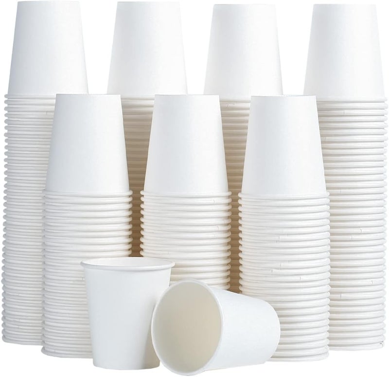 SIUQ 600 Pack 5 oz Paper Cups Disposable Mini Bathroom Mouthwash Cups HotCold Drinking Cups White Disposable Paper Cups for Bathroom Home Party Office Picnic Travel