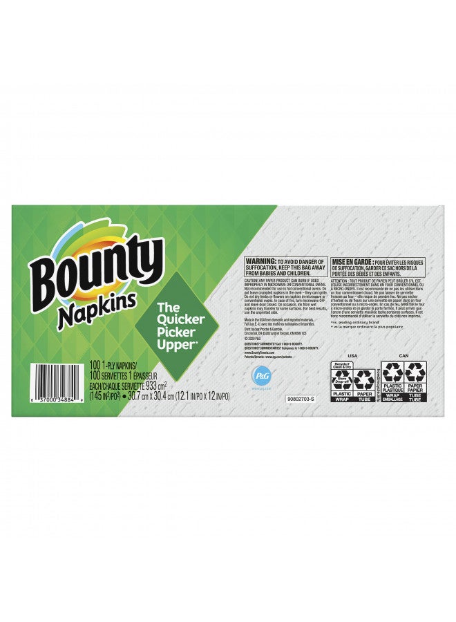Bounty مناديل باونتي المبطنة، 1-طبقة، 12.1 إنش × 12 إنش، 100/عبوة، بيضاء - Image 3