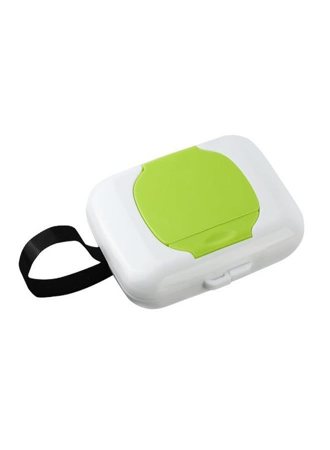 Pluzmecalm 2Pcs Travel Wipe Holder Grey Green Reusable Wet Wipe Container Box Strollers Hanging Wipes Dispensers Wipe Case Safe Wet Storage - Image 3