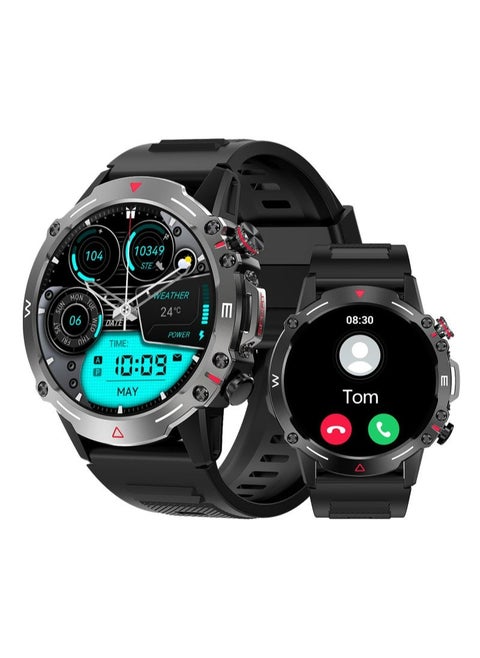 AMOLED Smart Watch, 1.43" Smart Watches for Men with IP68, Bluetooth Call, AI Voice Assistant, Blood/Oxygen/Heart Rate Monitor Fitness Watch for Android iOS