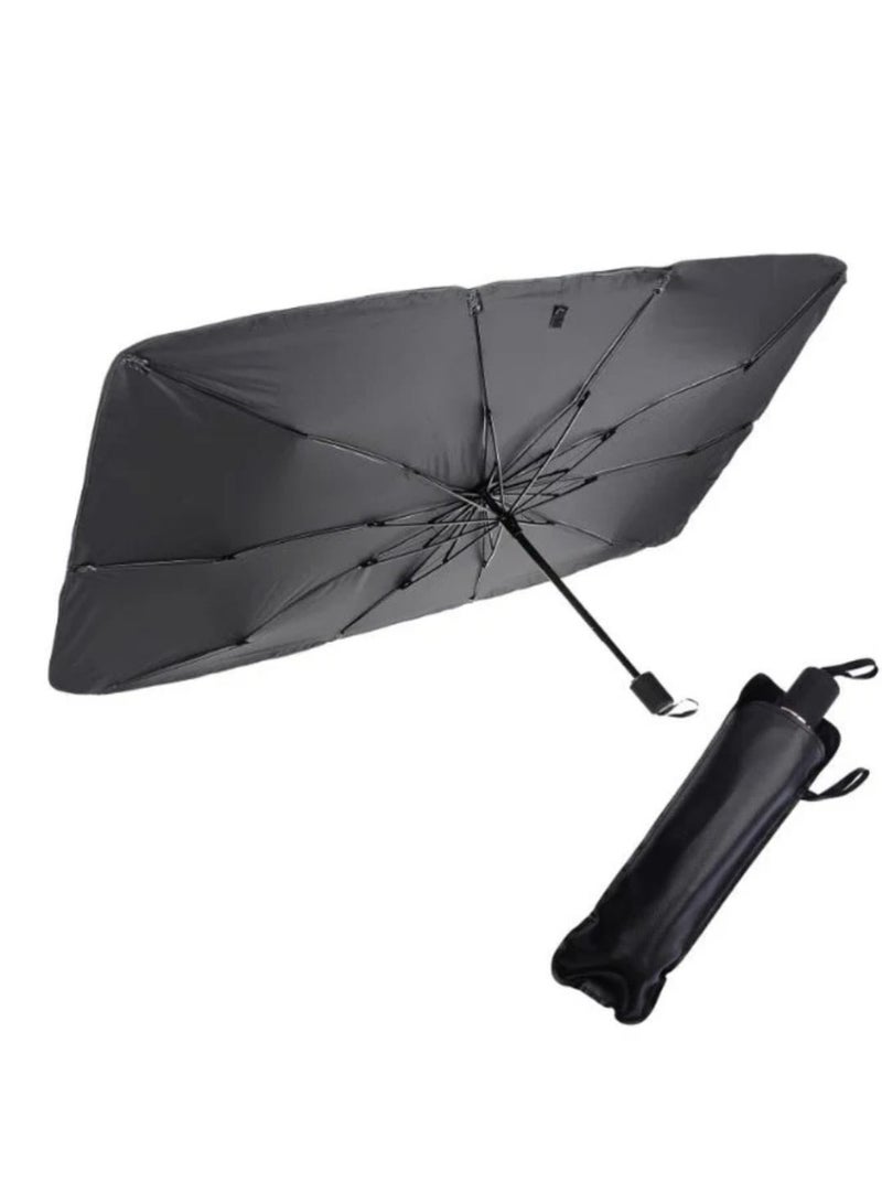 Car Windshield Sun Shade Umbrella – Foldable UV Protection Front Window Sunshade with Storage Pouch, Easy Open/Close Design for SUVs, Trucks & Most Vehicles - Image 1