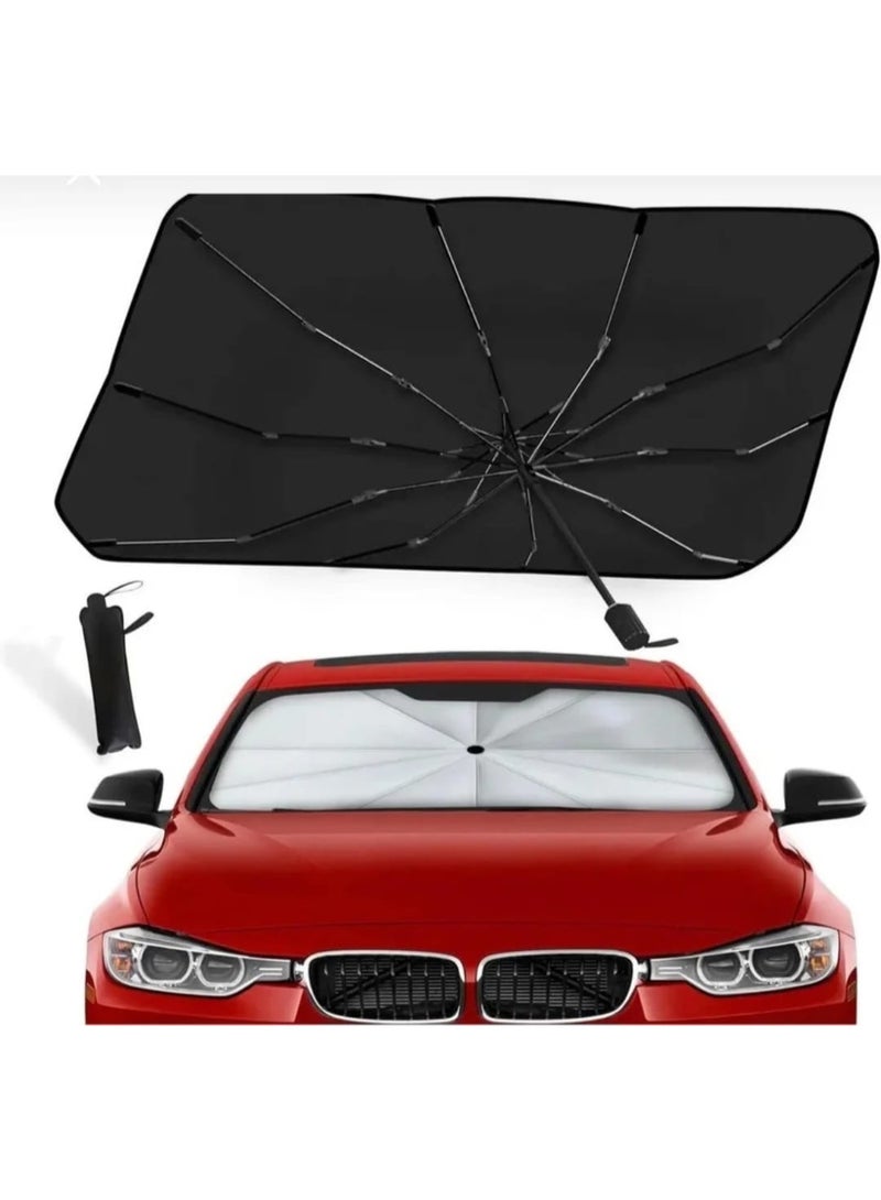 Car Windshield Sun Shade Umbrella – Foldable UV Protection Front Window Sunshade with Storage Pouch, Easy Open/Close Design for SUVs, Trucks & Most Vehicles - Image 4