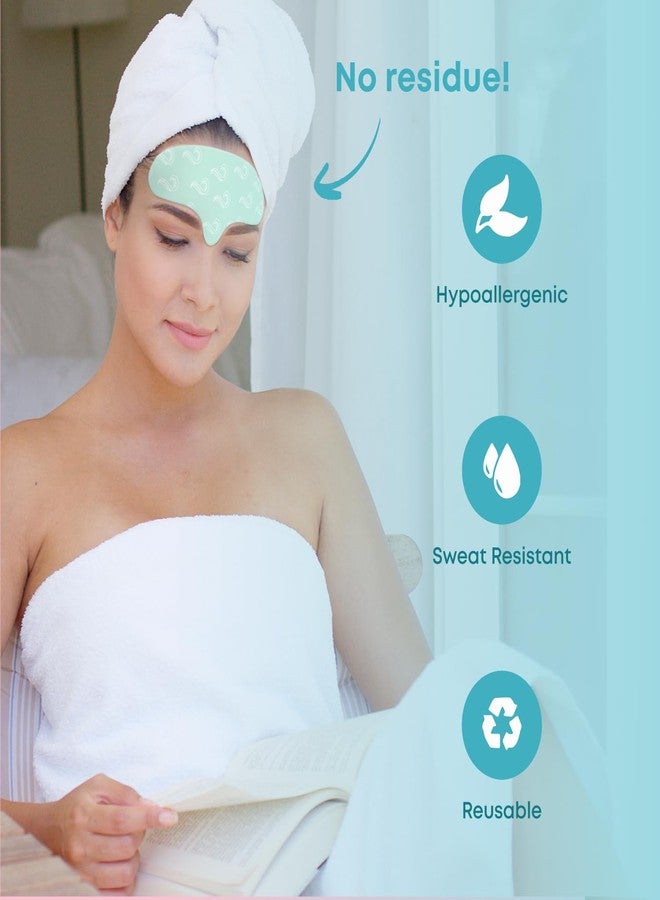 Bayside Forehead Wrinkle Patches Reusable | Non-Invasive Wrinkle Treatment for Fine Lines | Works with Face Lift Tape and Eye Patch Kits | Long-Lasting, Gentle Skin Care Solution | Includes Storage Tin - Image 4
