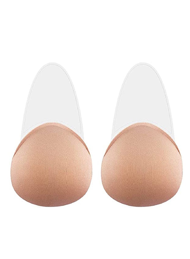 KASTWAVE Adhesive Bra, Women Lift Invisible, Silicone Sticky Bra, Adhesive Bra Strapless Backless Sticky Bra Push Up Nipple Covers Pasties - Image 1