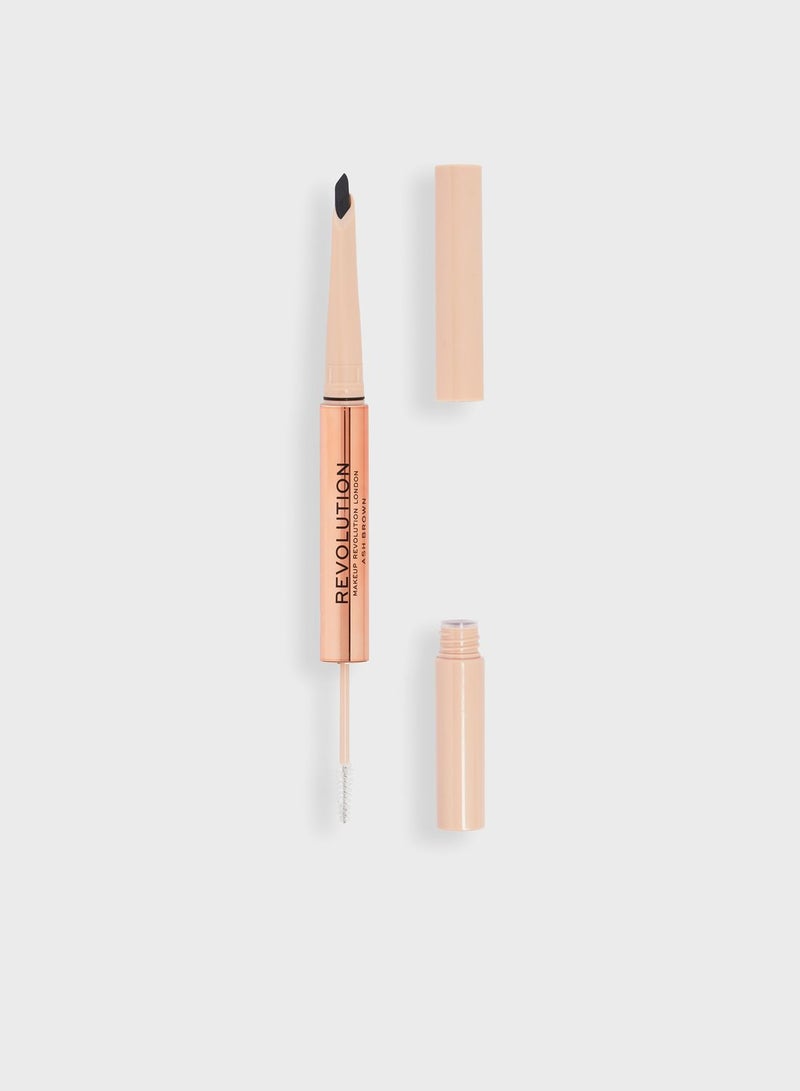 REVOLUTION Fluffy Brow Filter Duo Ash Brown - Image 1