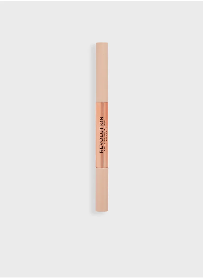 REVOLUTION Fluffy Brow Filter Duo Ash Brown