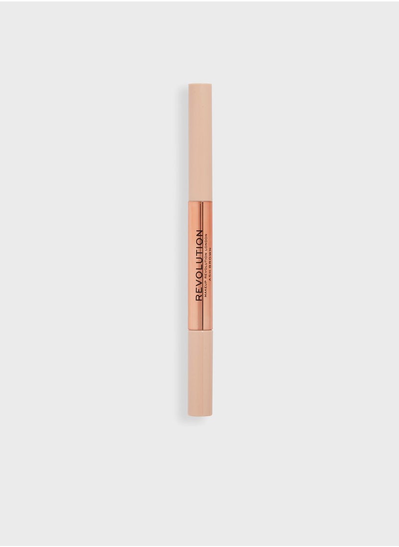 REVOLUTION - Fluffy Brow Filter Duo Ash Brown - Image 1