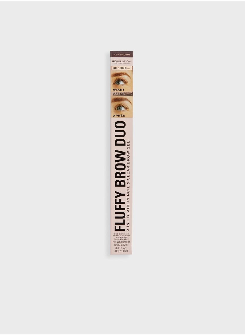 REVOLUTION - Fluffy Brow Filter Duo Ash Brown - Image 1