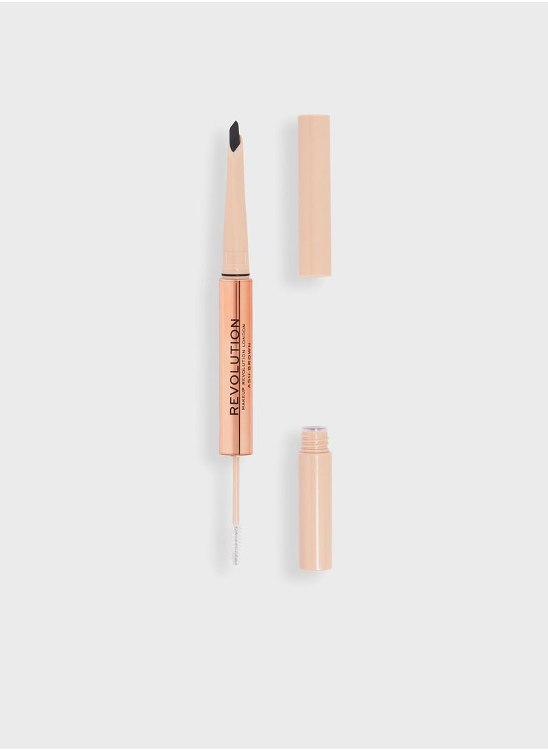 REVOLUTION - Fluffy Brow Filter Duo Ash Brown - Image 1