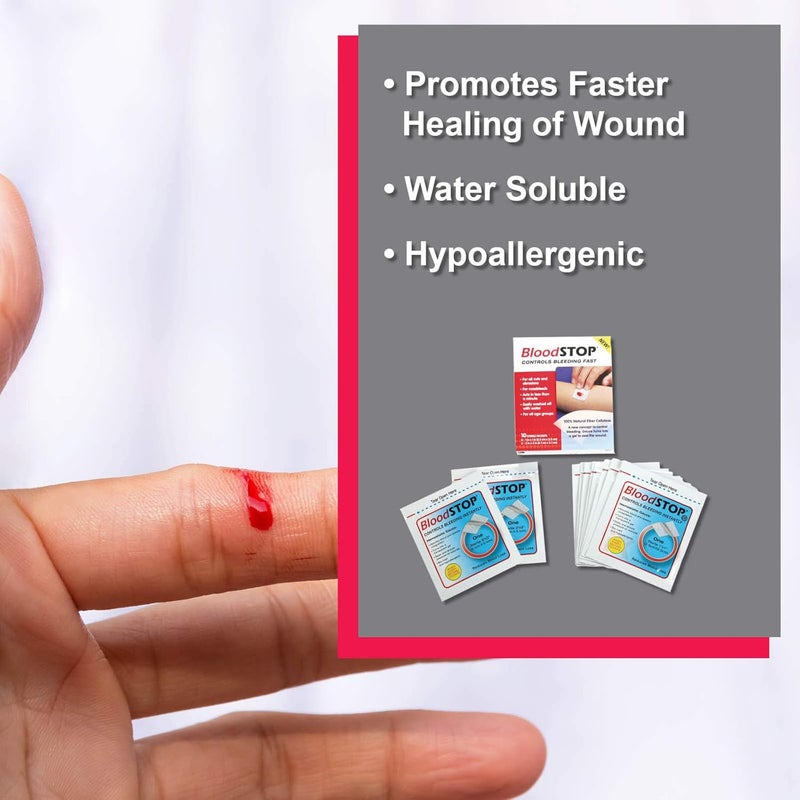 Cramer BloodStop 10 Piece Combo Pack - Fast Acting First Aid Supplies for Minor Lacerations and Wounds - Image 2