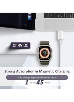 keloray Fast Charging USB C Watch Charger Cord Compatible for Apple Watch, Magnetic Watch Charging Cable Compatible for Watch Series 9/8/7/Ultra/Ultra2/SE2/6/5/4/3/2/1/SE1, Type C Cord  - Image 4