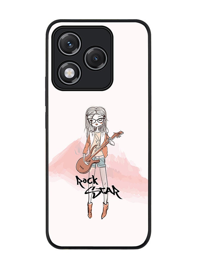 Stylizedd For Honor 400 Lite Case,Slim fit Camera Protection, Shockproof Thin Phone cover  - Rockstar Girl