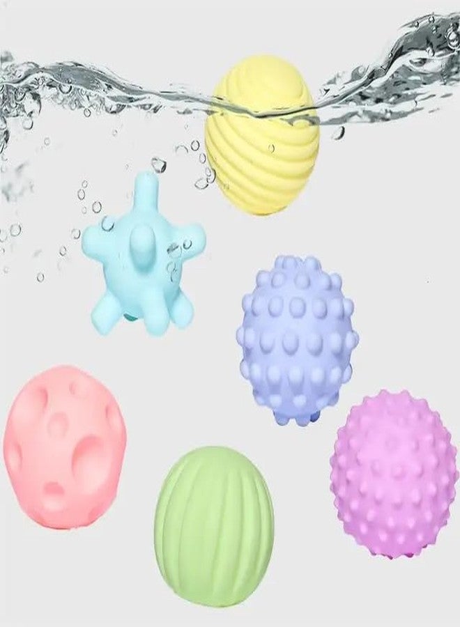 Sawkirp darshraj Sensory Ball Set for Babies, 6 Pieces, Multi-Textured Soft Balls, Multi-Color - Image 4