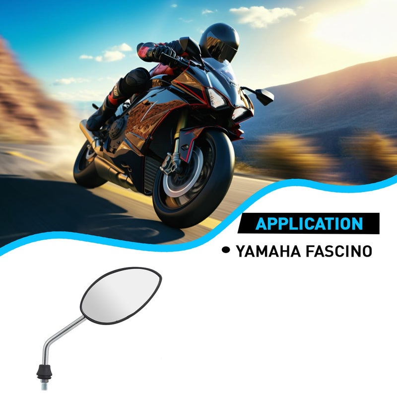 UNO Minda RV-7003R REAR VIEW MIRROR - RH for YAMAHA FASCINO - Image 4