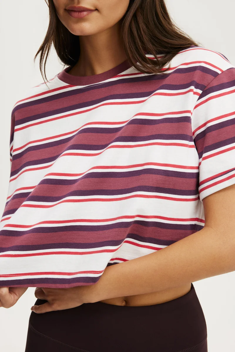بودي Cropped Graphic Active Tee