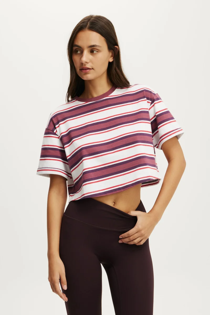 بودي Cropped Graphic Active Tee