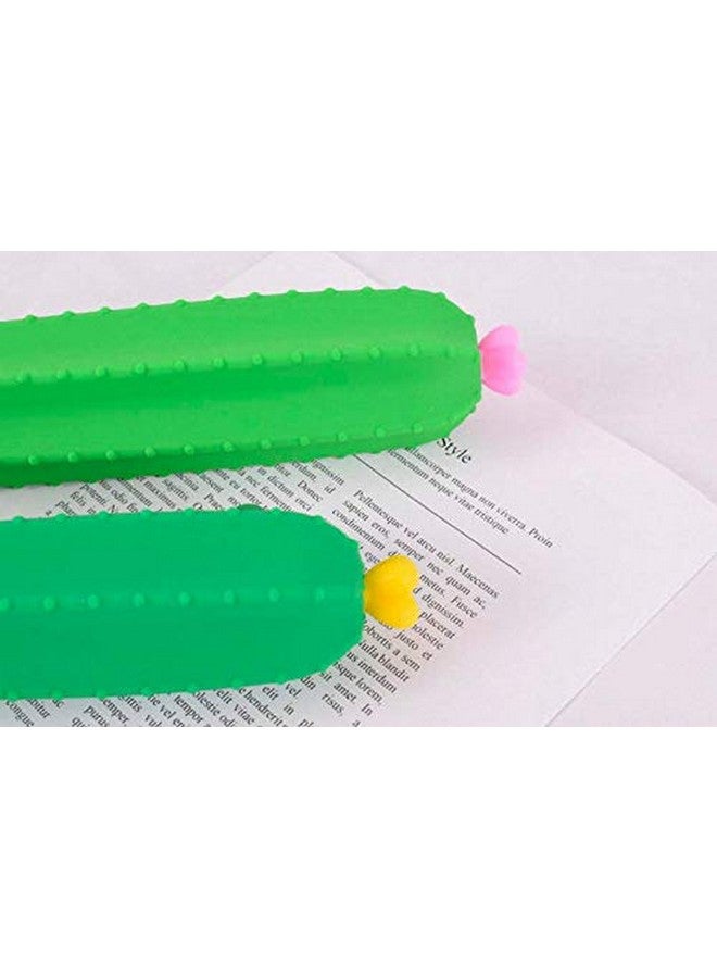 HOMIES INTERNATIONAL HOMIES INTERNATIONAL Homies Silicone Cactus Shape Pencil Stationary Purse Pouch Wallet, 1 Piece (Colour Sent at Random)  - Image 5