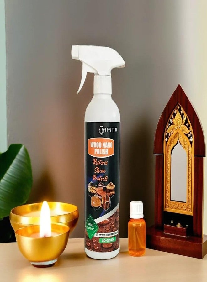 ARMI® Nano Wood Polish Furniture Stunning Natural Gloss | Eco-Friendly | Advanced Nano Shine Long-Lasting Durability & Easy Application 500 ML - Image 3
