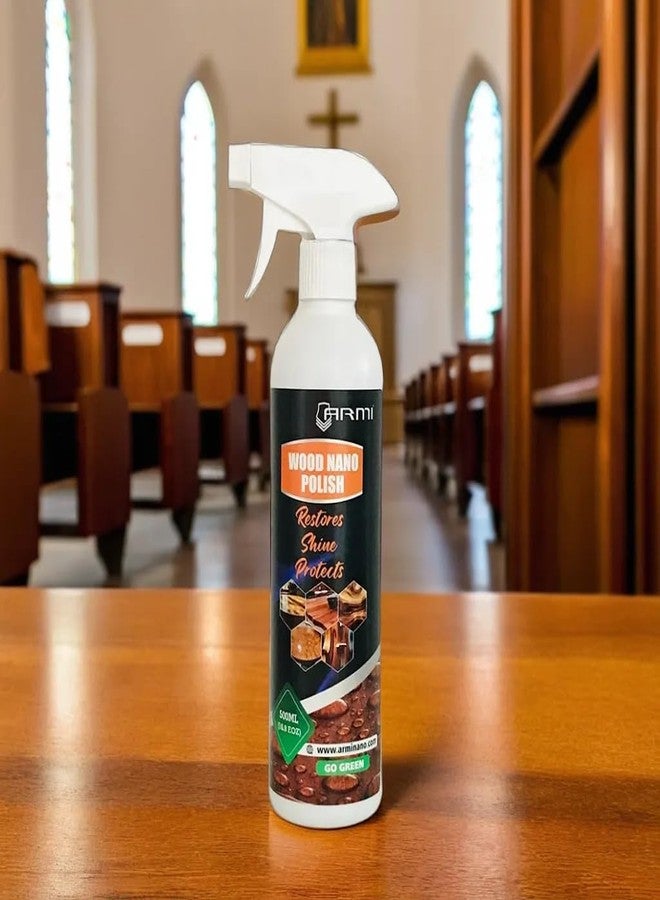 ARMI® Nano Wood Polish Furniture Stunning Natural Gloss | Eco-Friendly | Advanced Nano Shine Long-Lasting Durability & Easy Application 500 ML - Image 4